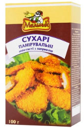 Сухарі панірувальні Мельник золотисті з паприкою 100г